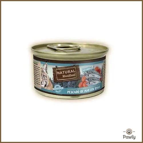 שימור נטורל וודלנד לחתול דגי ים ועגבניות