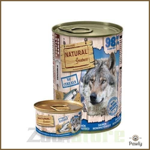 שימור נטורל גרייטנס 98% סלמון מונו פרוטאין לכלב