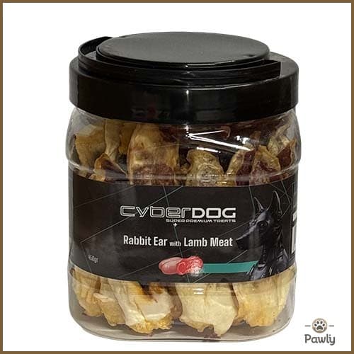 צנצנת סייבר דוג אוזן ארנבת במילוי טלה לכלב