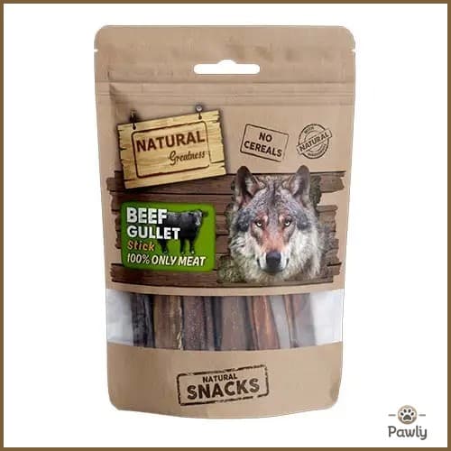 חטיף נטורל גרייטנס טבעי ושט בקר לכלב