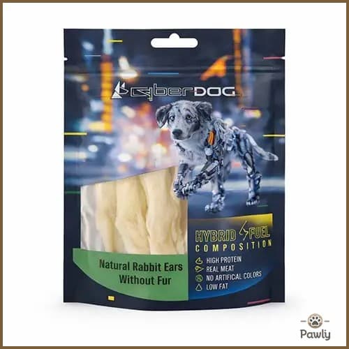 חטיף סייבר דוג טבעי אוזני ארנבת לכלב 25 גרם