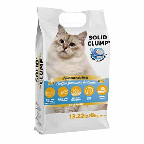 חול מתגבש לחתול סוליד קלאמפ בניחוח רוזמרין