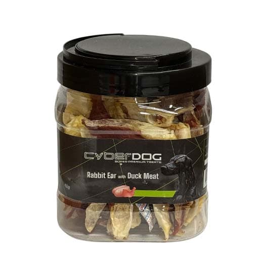 צנצנת סייבר דוג אוזן ארנבת במילוי ברווז לכלב